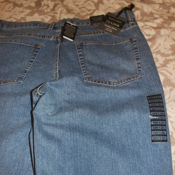 New Jean JosA Bank 36x30L Traveler Denim - Picture 3 of 4